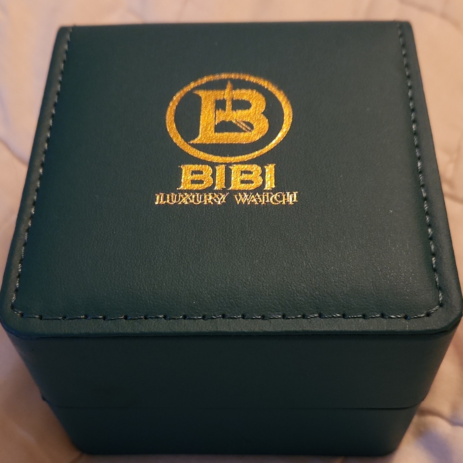 BIBI Luxury Automatic Watch Purple Sunburst Dial SS Bracelet Box/Manual