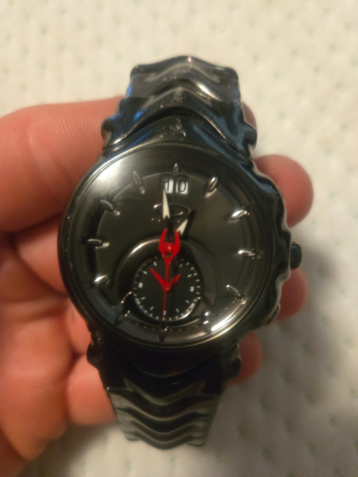 Oakley Judge Watch Stealth Black Stainless Steel Black Dial 10-164 Sapphire RARE