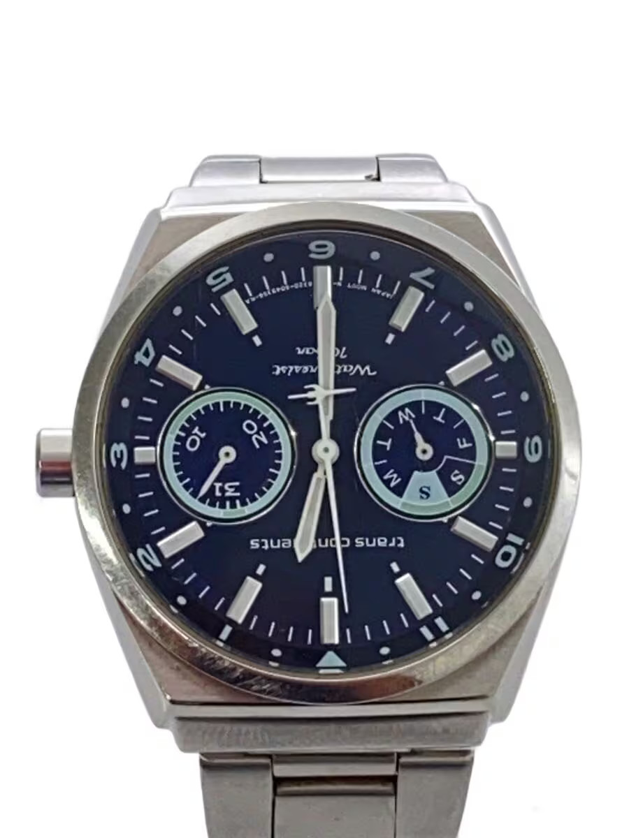 CITIZEN Quartz Watch Analog Stainless NVY SLV SS GN 4W 8