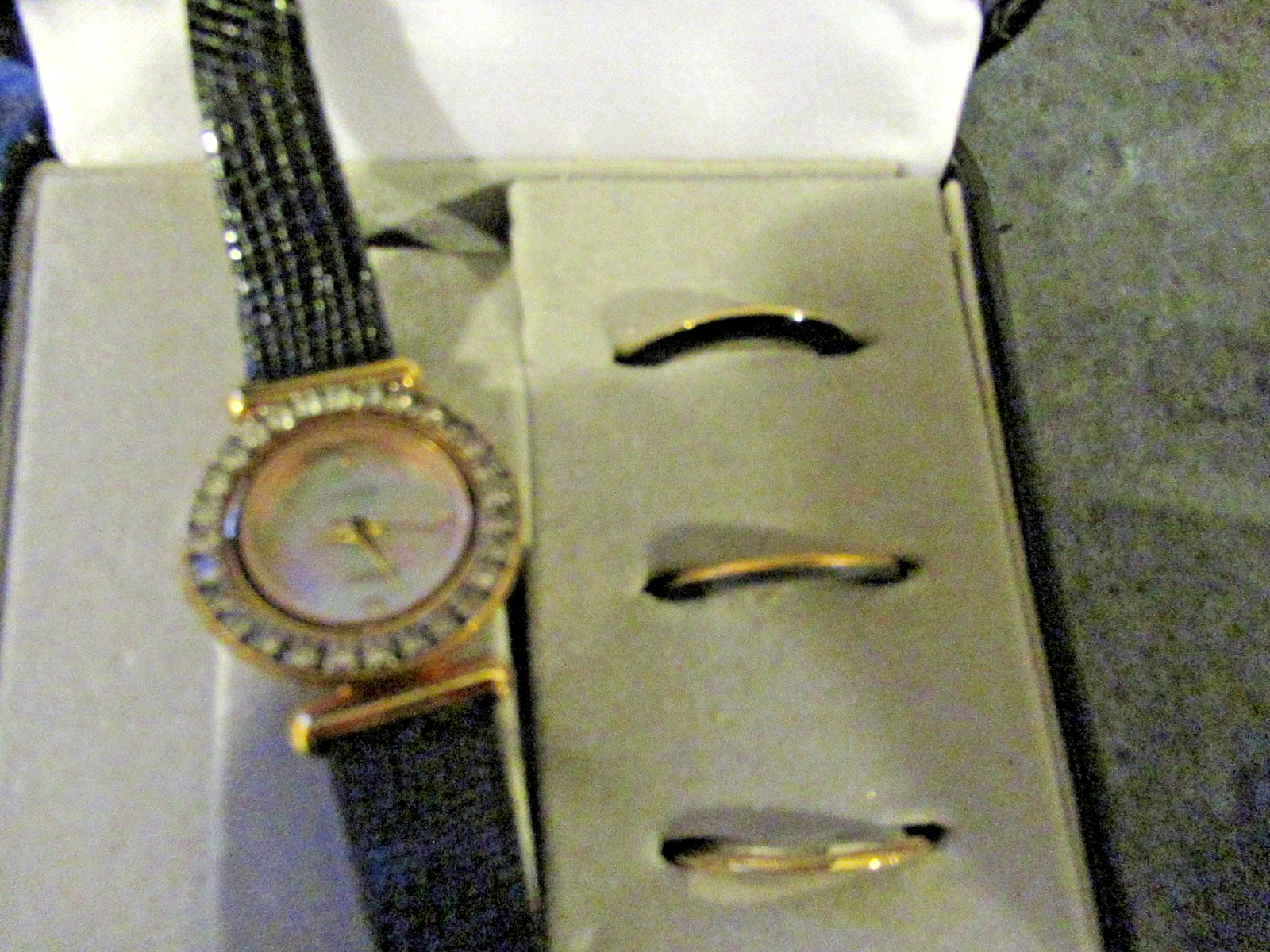 Antonio Ladies Watch Set Gold Tone with Bands Boxed Australia