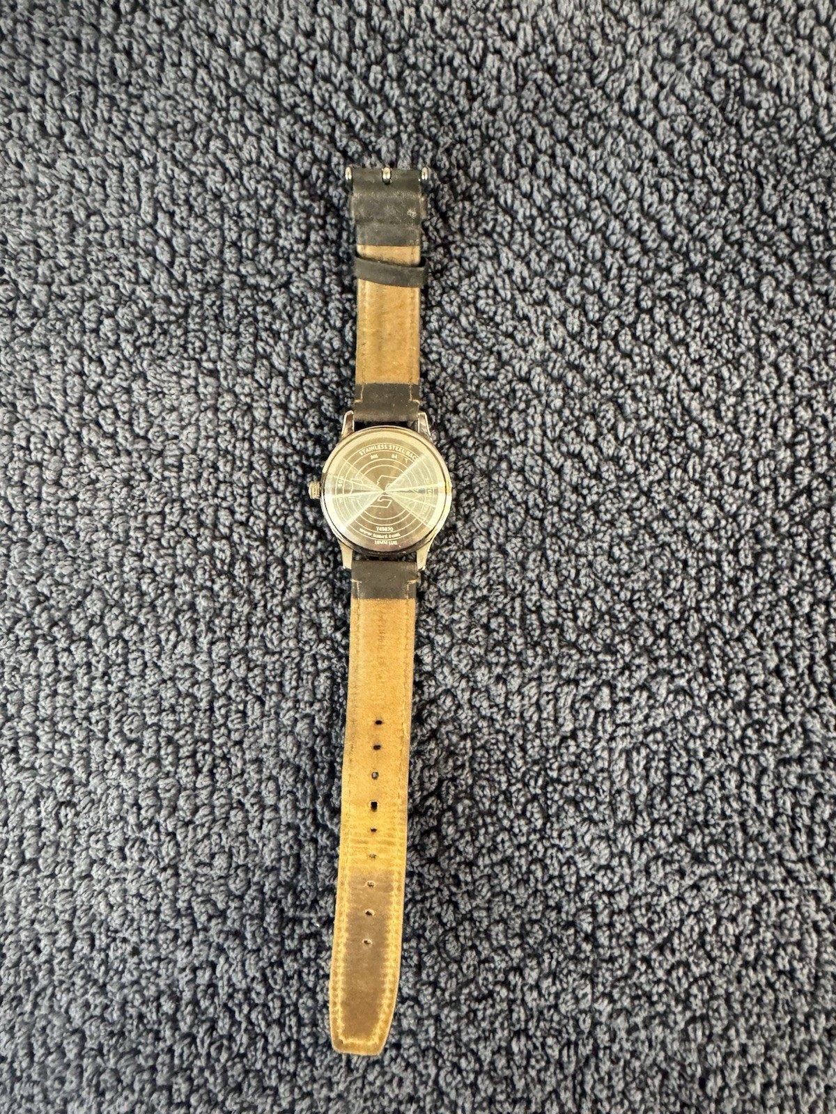 Timex Expedition Field Watch Men Indiglo 37mm Cream Dial Leather New Battery