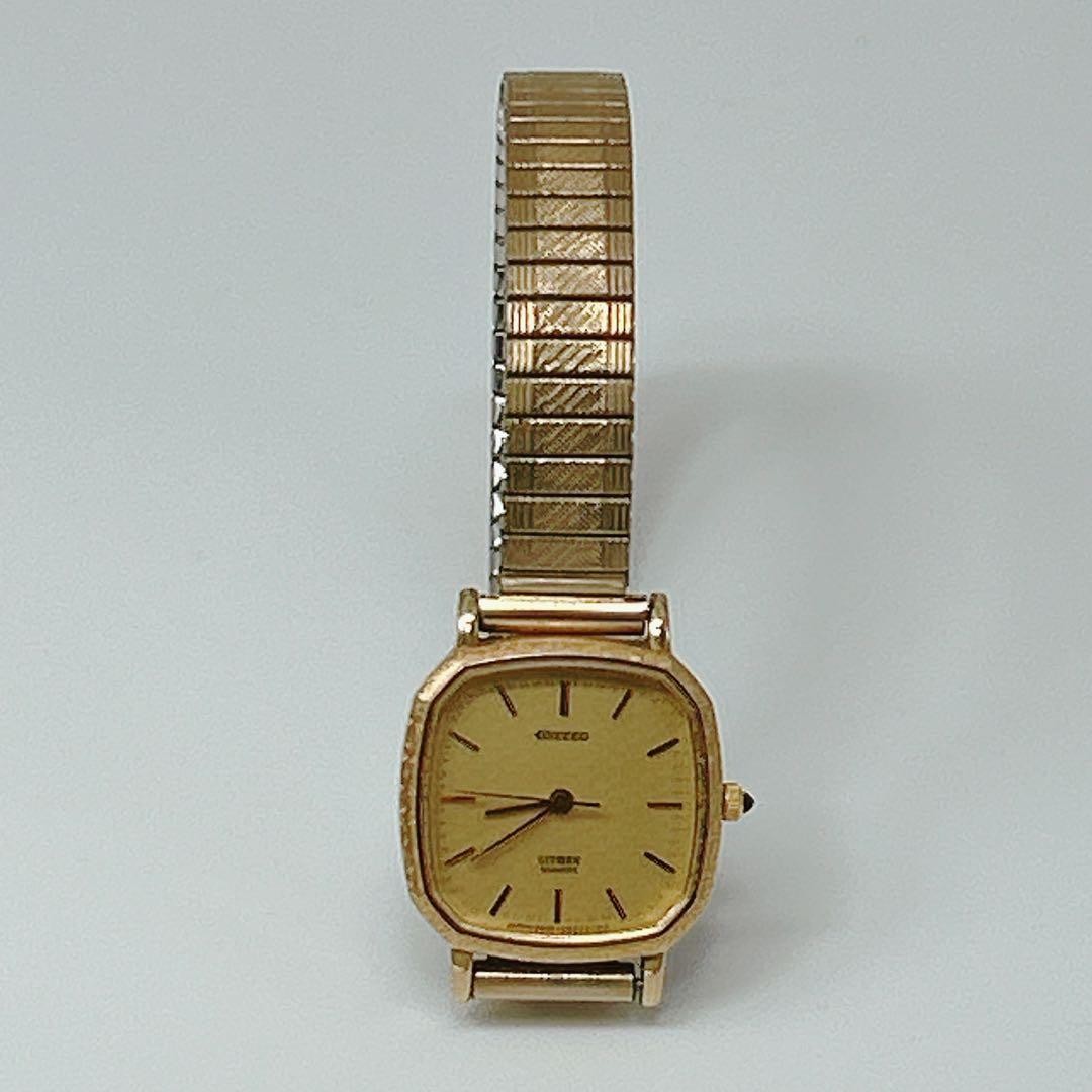New battery/working Citizen Exceed 2930-293339 women’s retro watch 【USED】