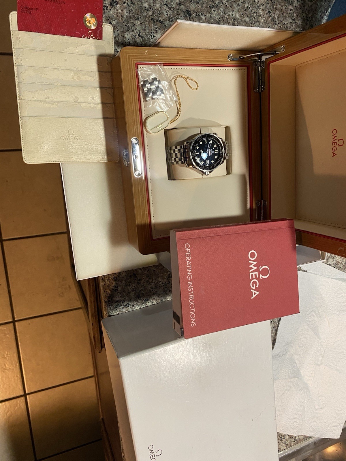 OMEGA Seamaster Professional Automatic Blue/Black Dial 300m box set