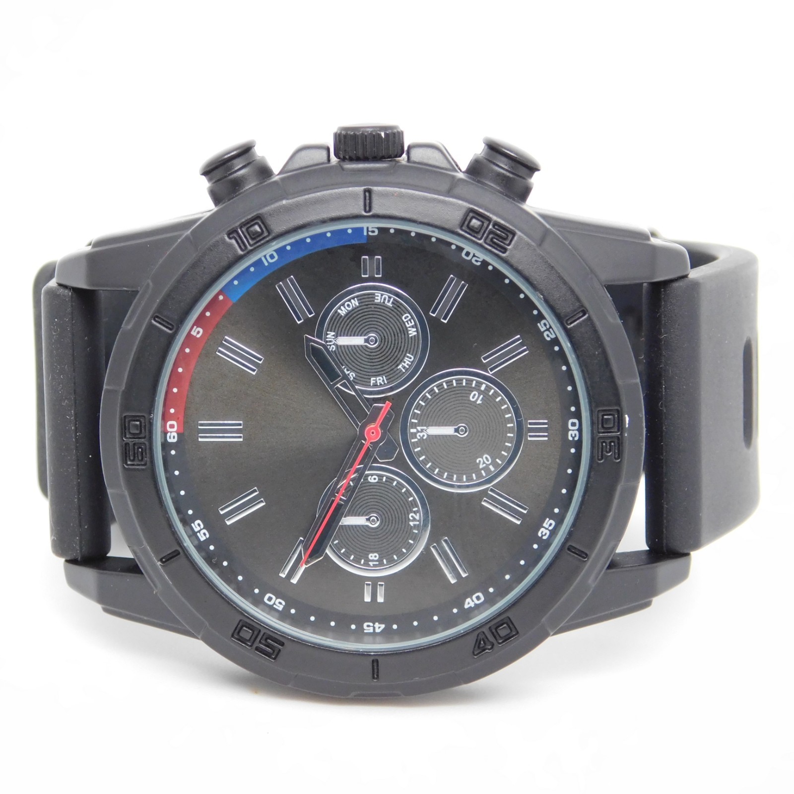 FMD FMDAL1136 Black-Tone Quartz Analog Men’s Watch New Battery