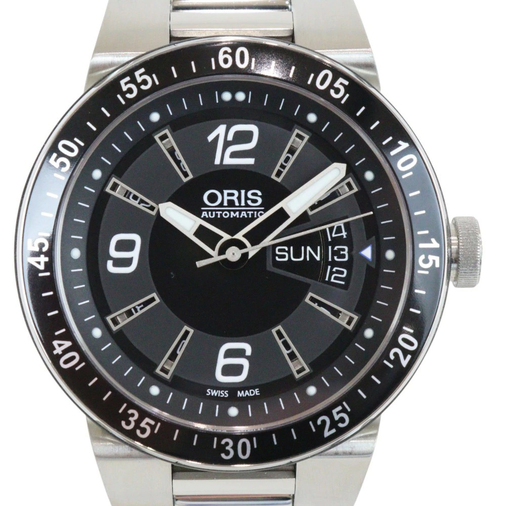ORIS WATCH WILLIAMS F1 TEAM DAY-DATE 635.7613.4164 AUTOMATIC BLACK DIAL SS MEN’S