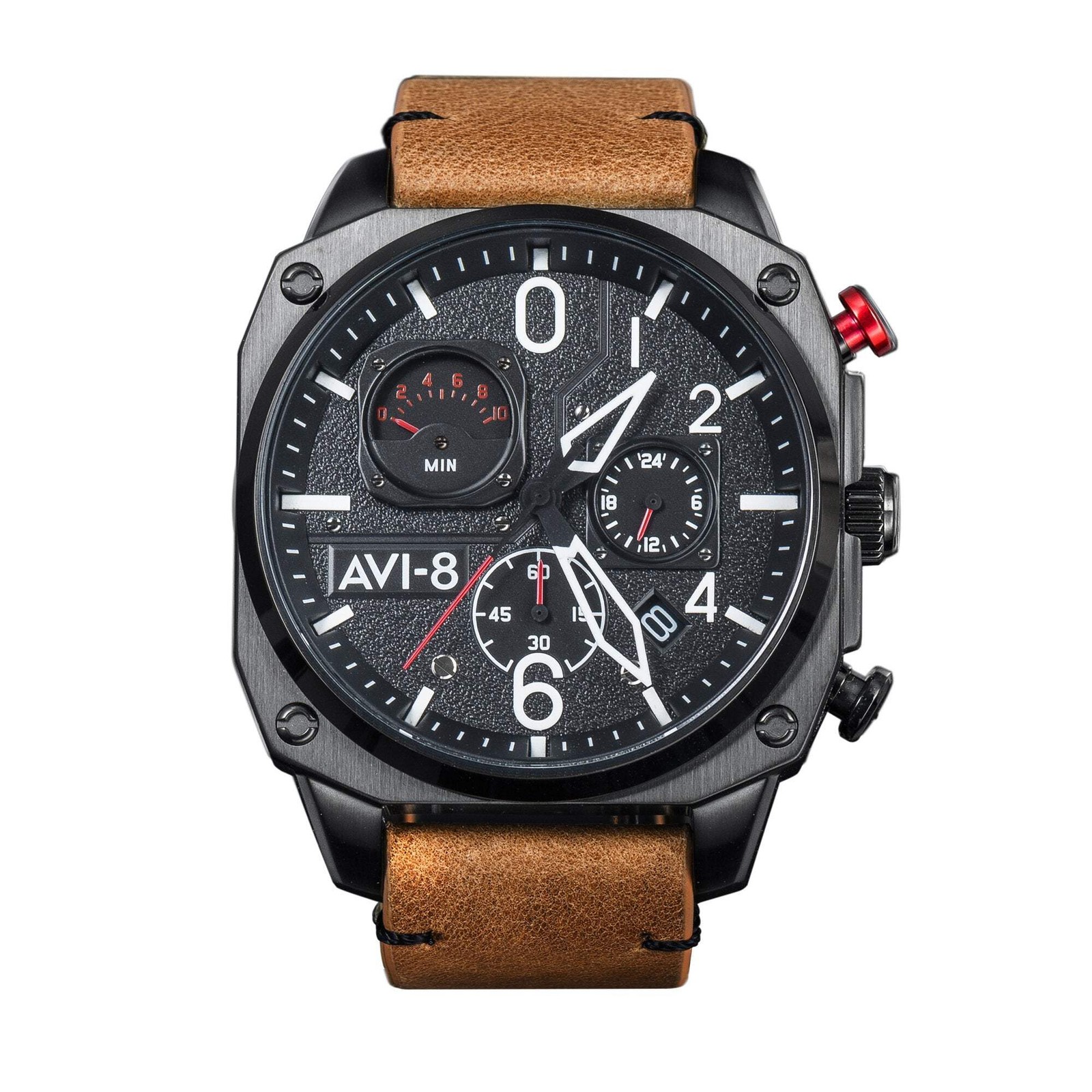 Hawker Hunter Retrograde Chronograph | Black Dial Wristwatch AV-4052-02