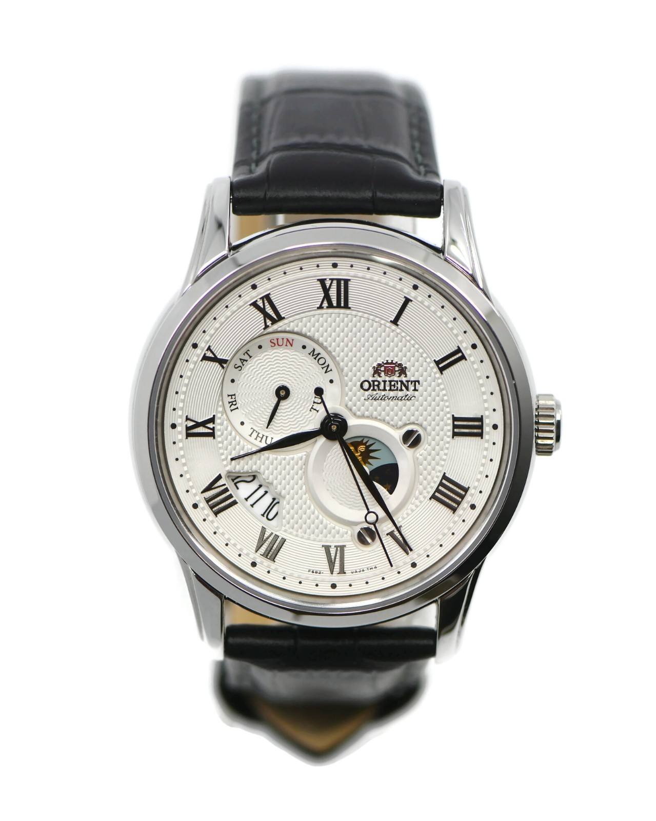 Orient Sun Moon Stainless Steel Watch RA-AK0008S30B