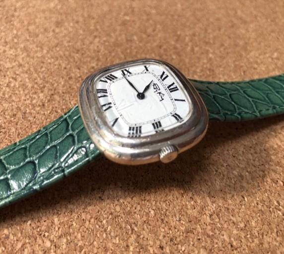 1970s Sterling Silver Roy King Gondole Jumbo Horizontal Watch