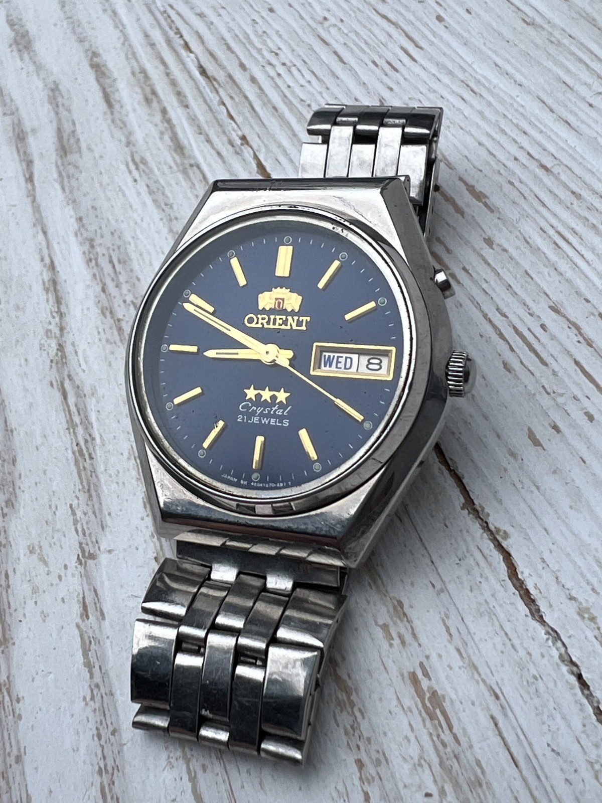 Vintage Watch Orient 3 Star 21 J Automatic Japan