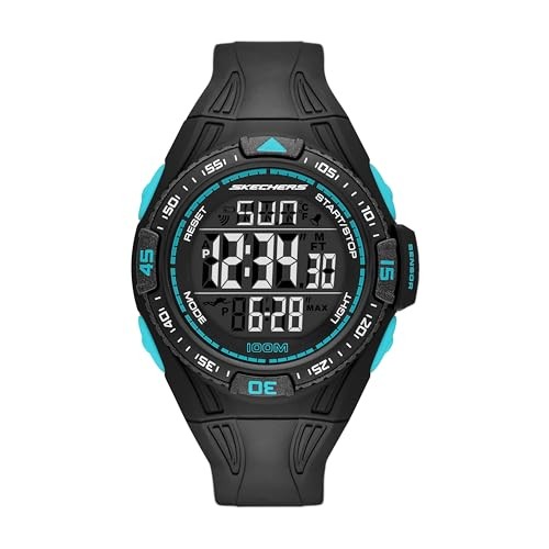 Skechers Men’s HydroGauge Digital Black Plastic Watch SRP004