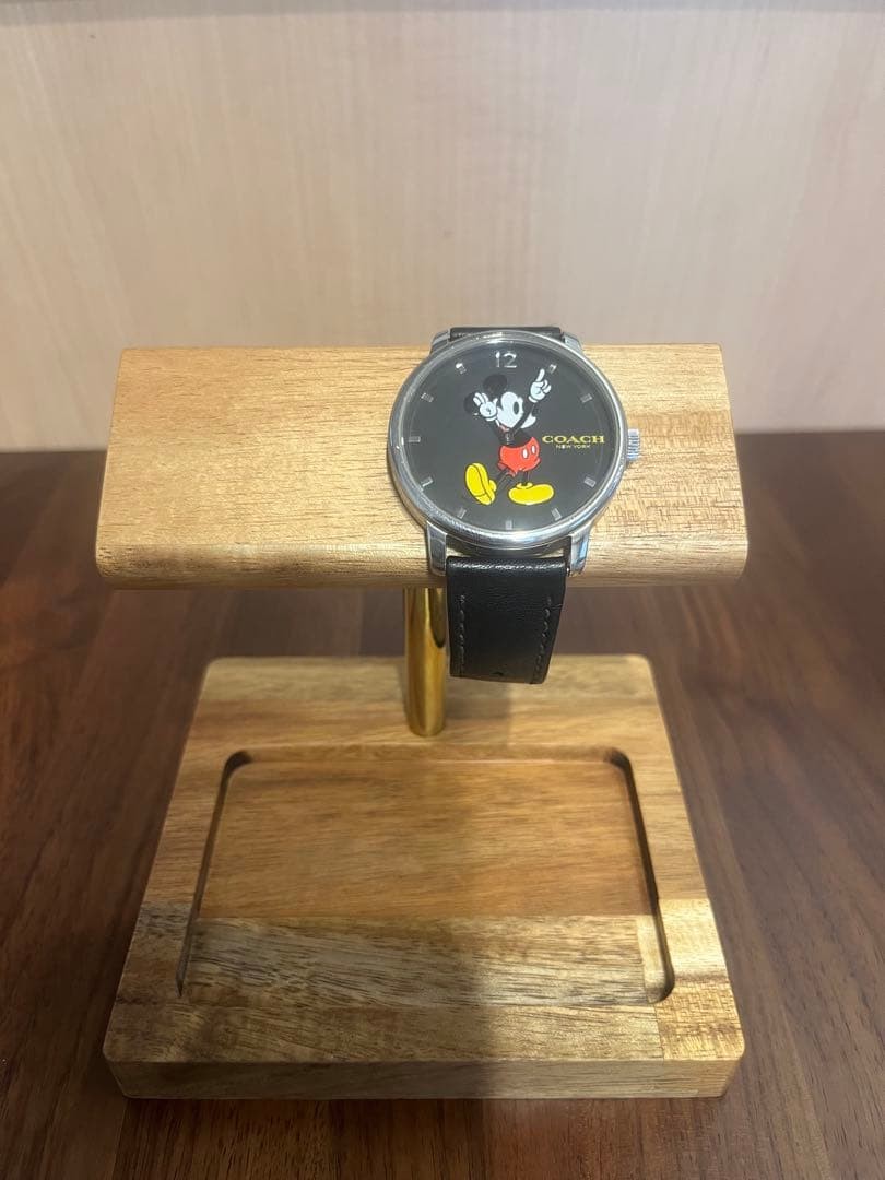 COACH x Disney Mickey Mouse Collaboration Wristwatch analog quartz casual black