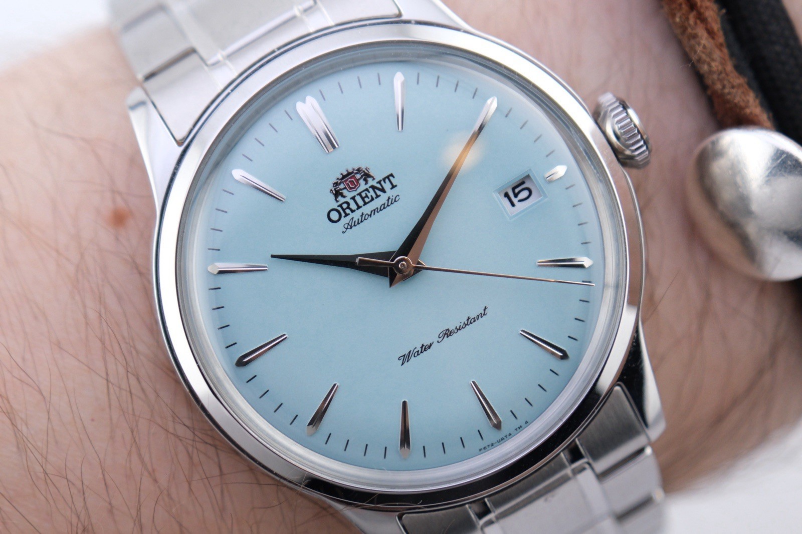 Orient Classic Automatic Bambino 38 “Tiffany Baby Blue” Lim Ed MINT 7.5”