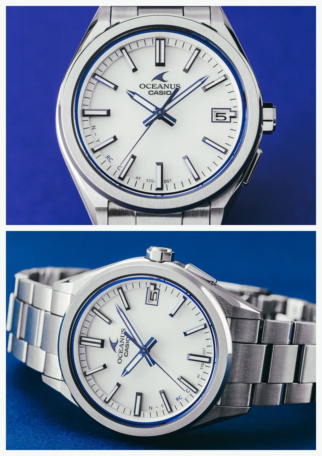 CASIO OCEANUS OCW-T200S-7AJF Bluetooth Solar Radio Men’s Watch White Dial Japan