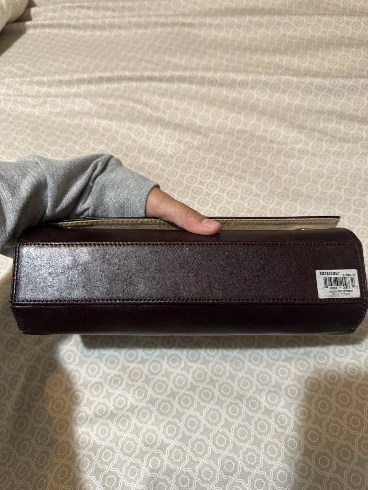 Fossil Brown Leather Watch Storage Roll Case Organizer 13 bands ES3920SET