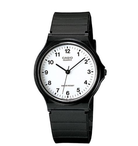 Casio MQ24-7B, Men’s Black Resin Watch, Analog, Water Resistant, 34MM Case