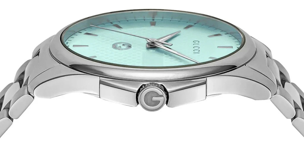 Gucci G-Timeless YA126372 Stainless Steel Mint Blue Dial Quartz Watch