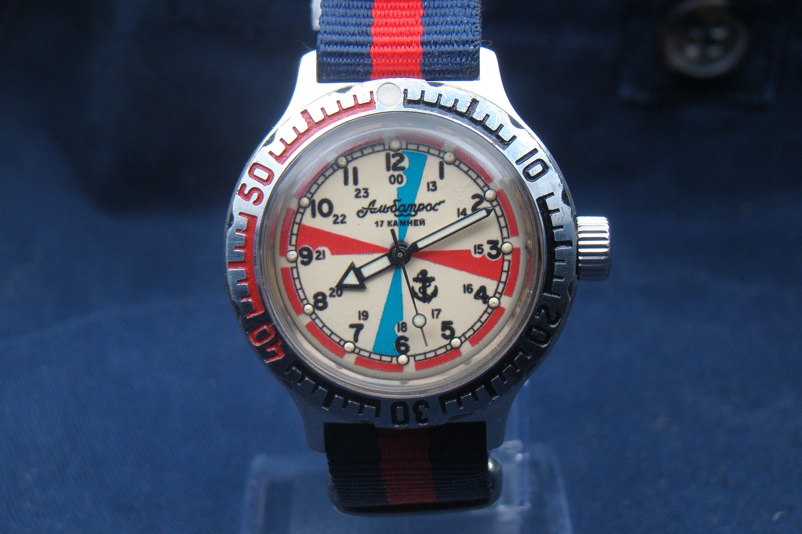 VOSTOK AMPHIBIAN Radio Room 2409A RUSSIAN SOVIET USSR DIVER MILITARY WATCH 80s 3