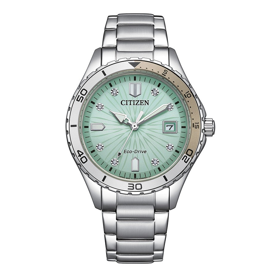 Citizen Women’s Sport Casual Date Window Silver Eco-Drive Watch 36MM FE6170-88L