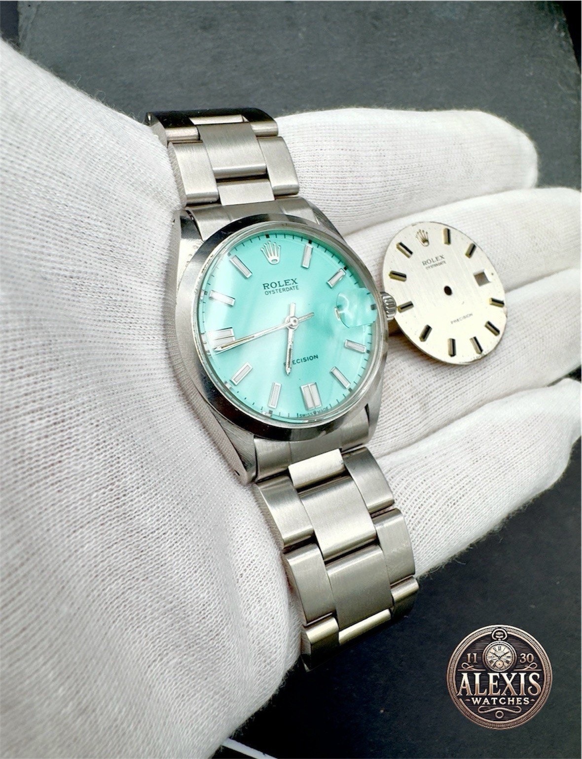 Rolex Oysterdate Precision Ref. 6694 – Tiffany Dial – Warranty – Overhauled