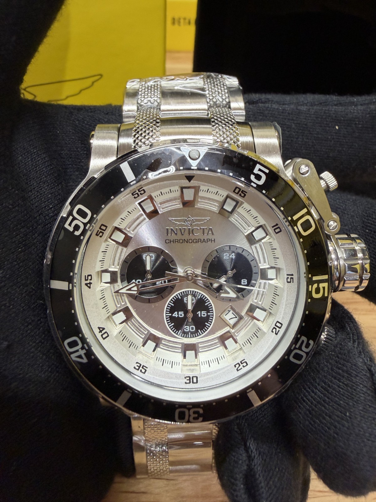 Invicta Coalition Forces Night Hawk 49223 Men’s 52mm Steel Silver Dial Quartz Ch