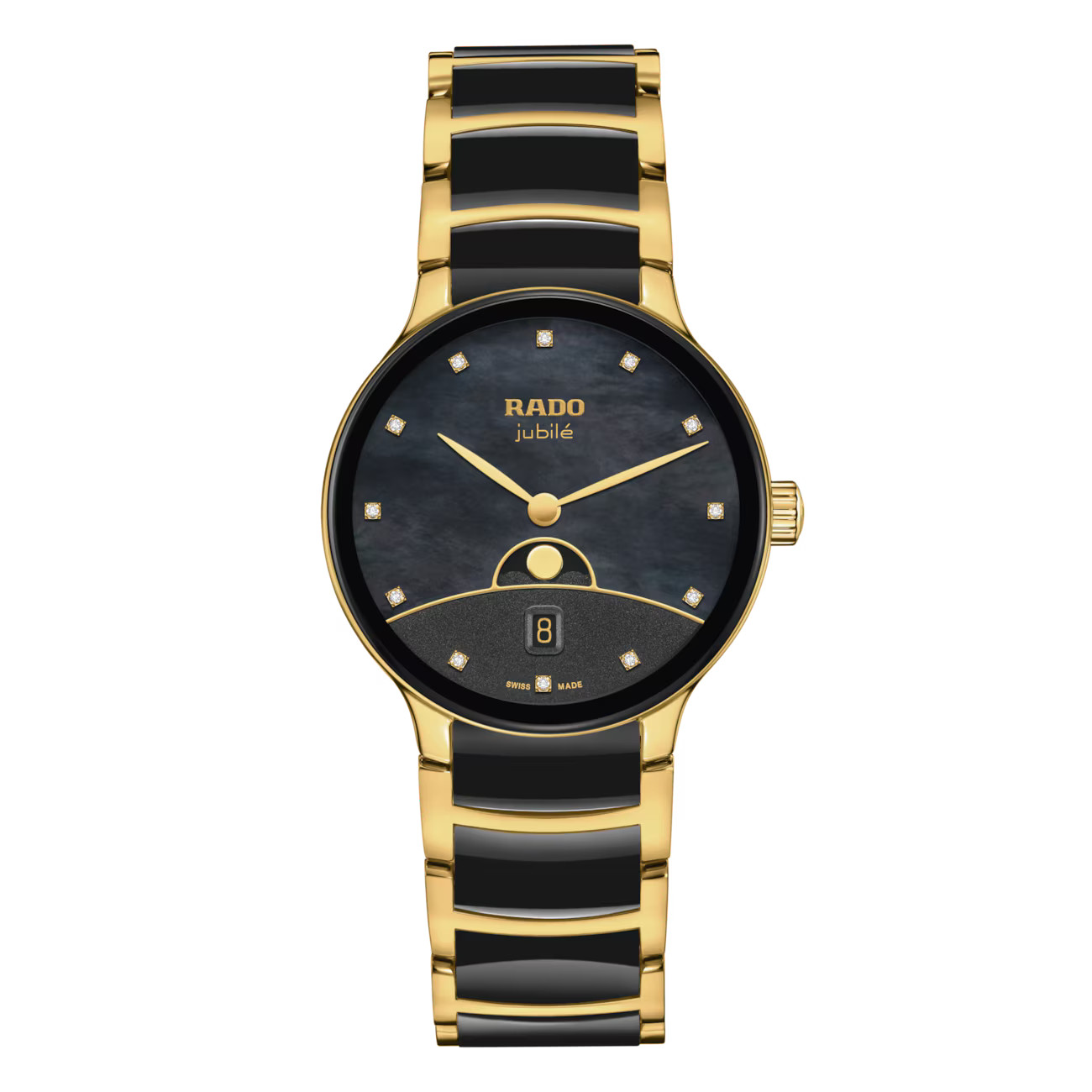 Rado Centrix Diamonds 35mm Quartz Black Dial Watch R30233942