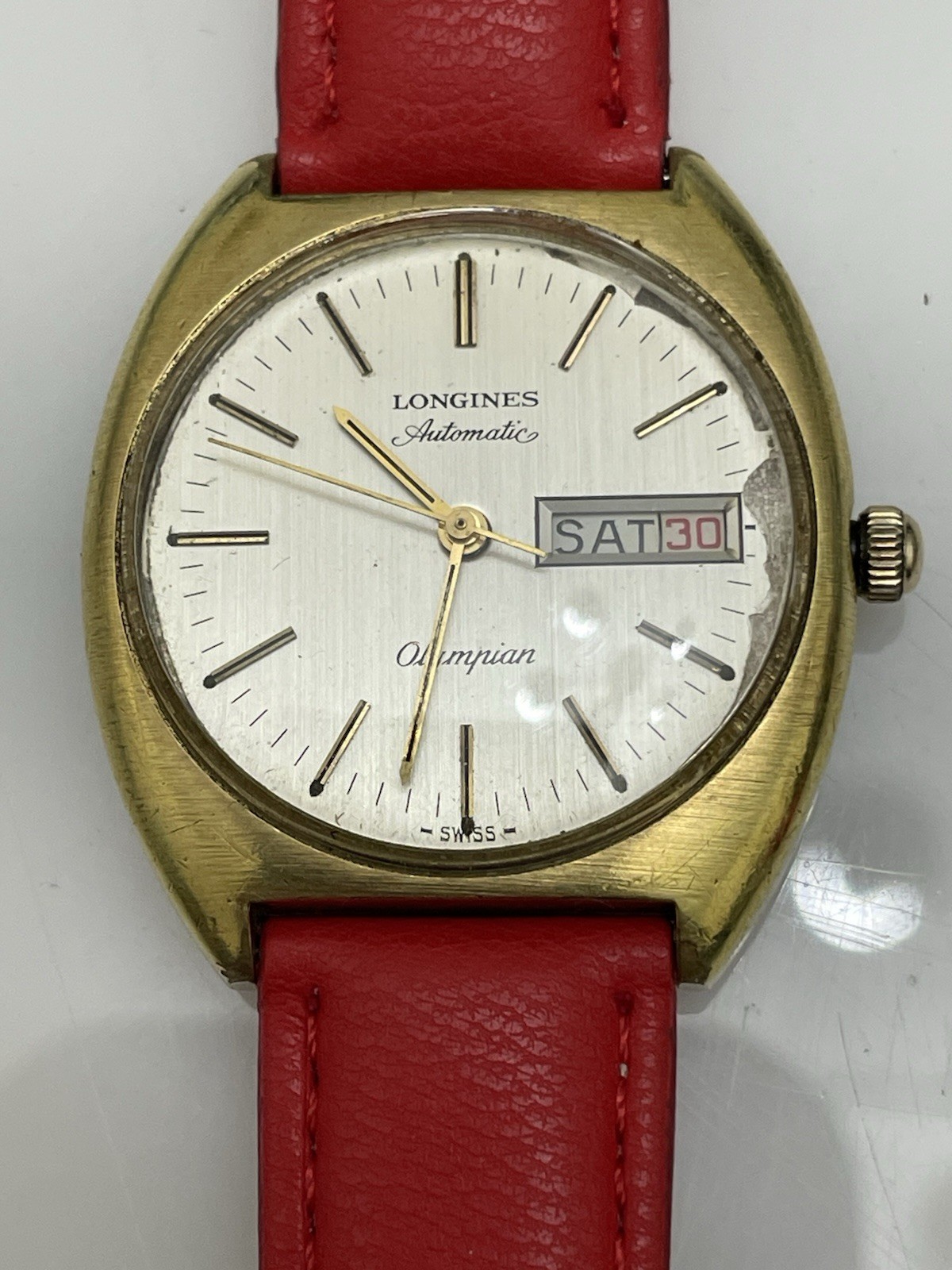 Longines Pre Owned Olympian Circa 1970s Works Good But Need Clean Face