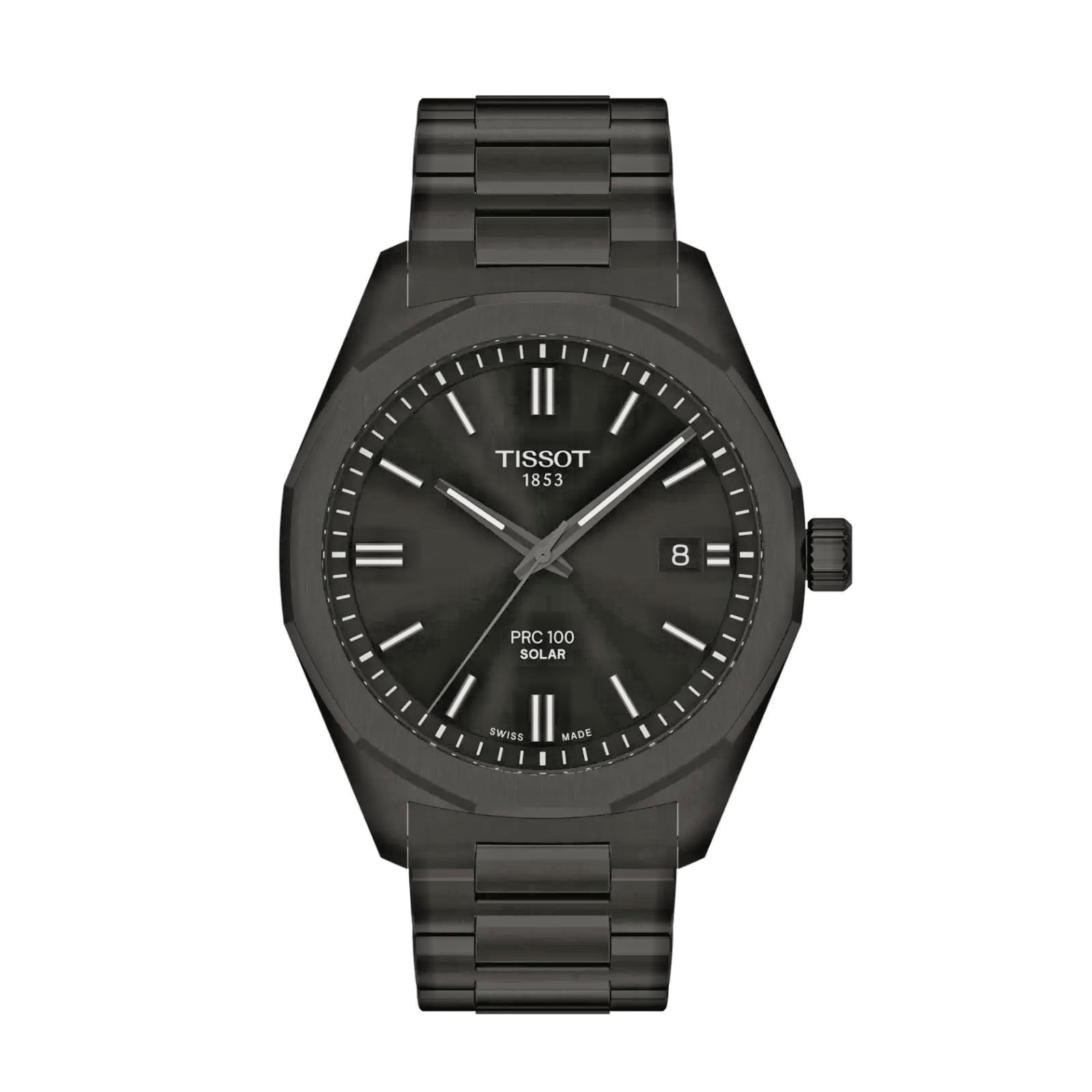 Tissot PRC 100 Solar Quartz 39mm Black Stainless Steel Watch T151.422.33.051.00