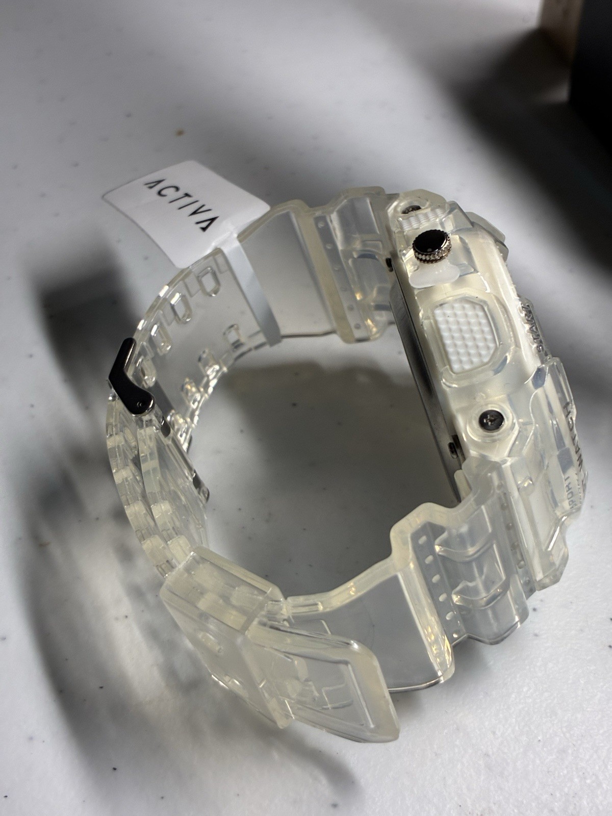 Activa Pixel Snow Leopard X Invicta Digital Watch 50mm Transparent Wt -ACW499017
