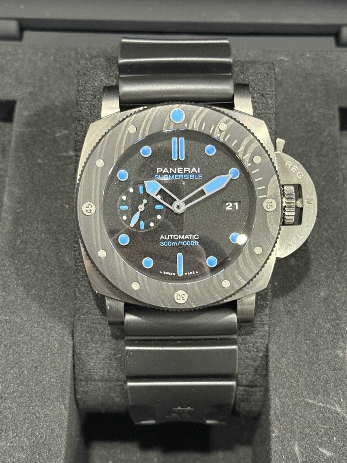 Panerai Submersible Black Unisex Adults Watch – PAM00799 2021