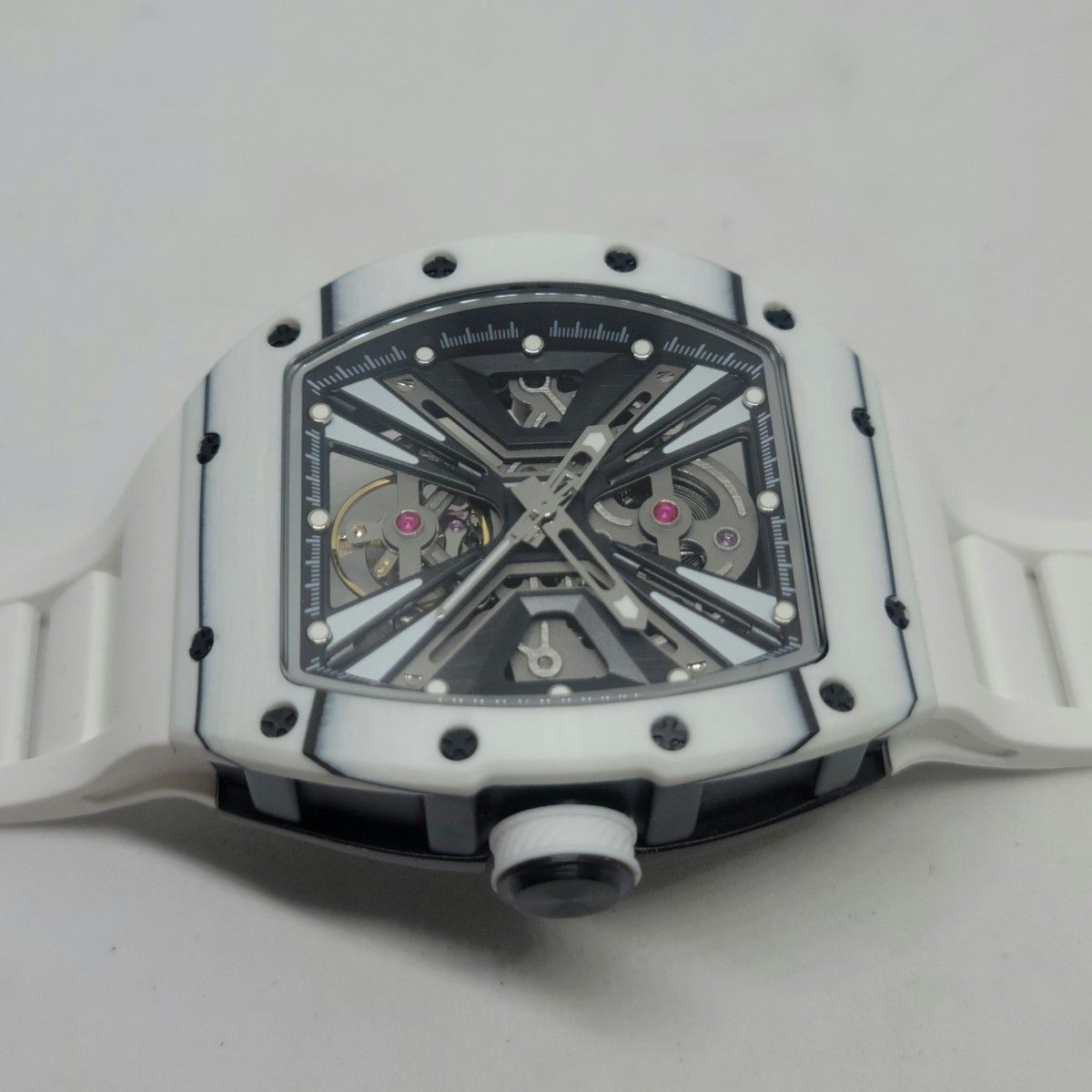 Invicta 49028 S1 Rally Vortex Automatic Watch White Rubber