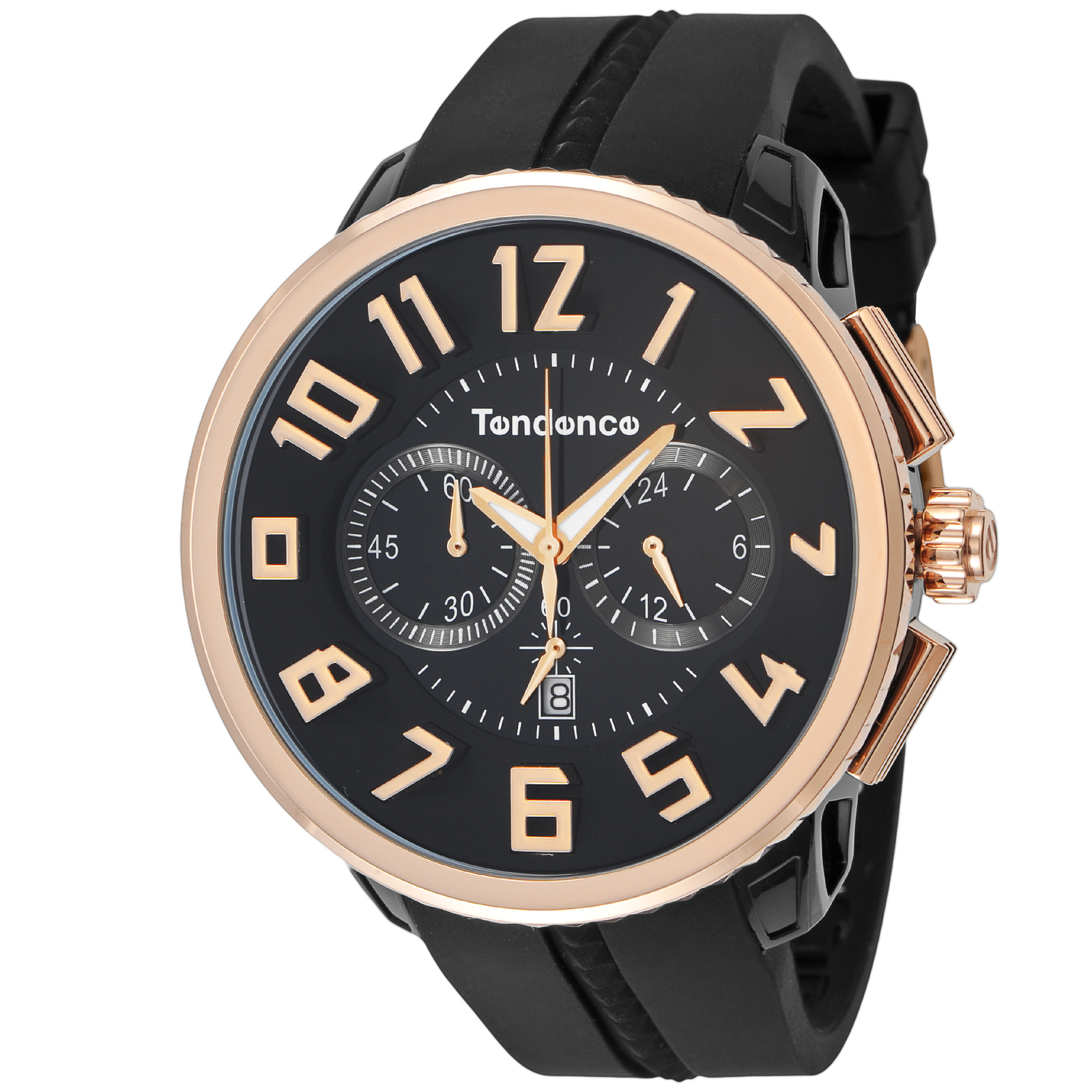 TENDENCE GULLIVER ROUND CHRONO Men’s Black Quartz Ref. TG046012R Watch Brand