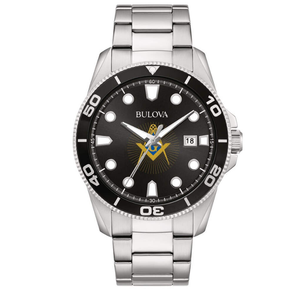 Men’s Bulova Masonic Divers Stainless Steel Watch