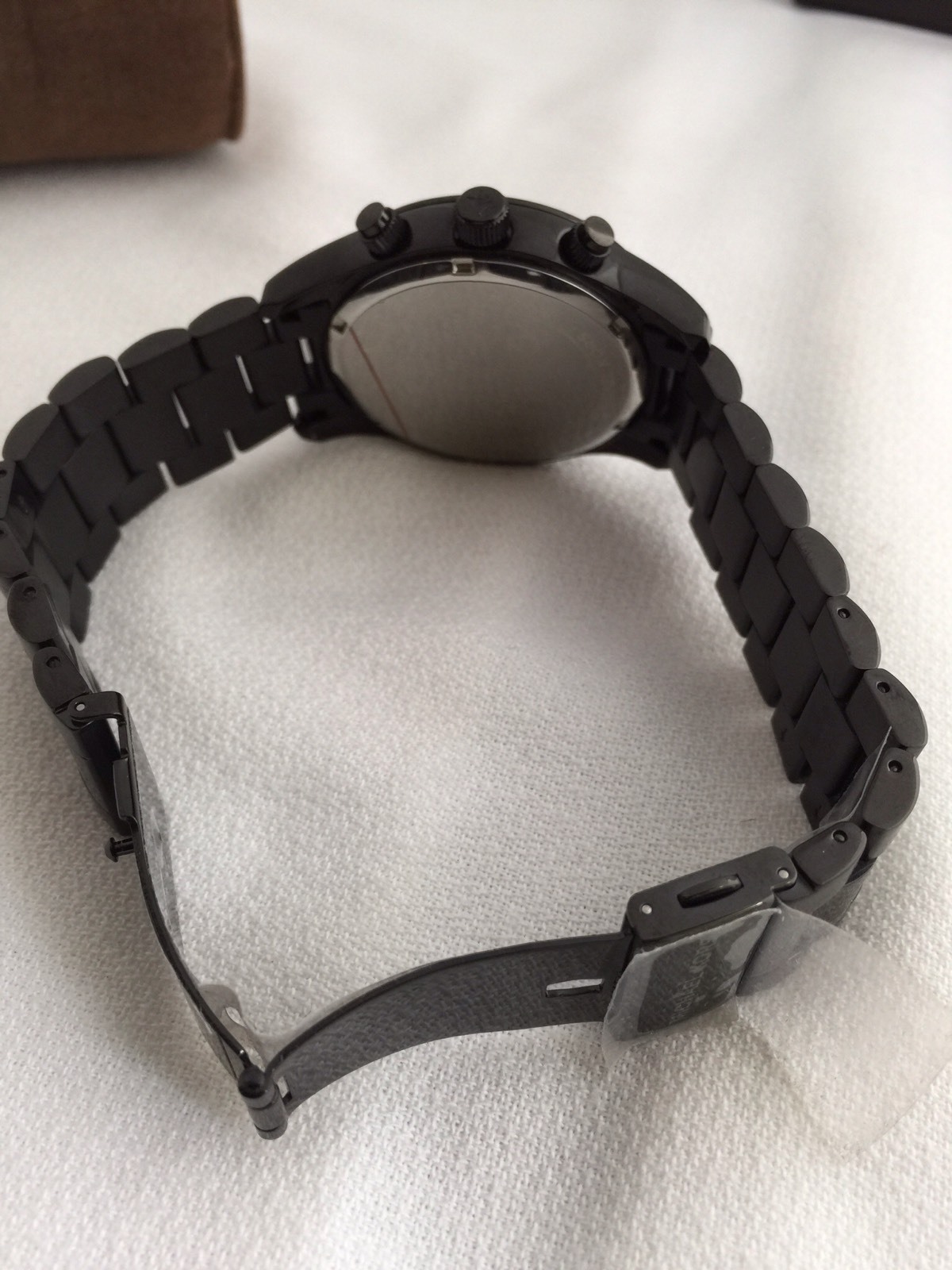🎗NWT Michael Kors Chronograph Black Gunmetal Mens Watch MK6083🎗