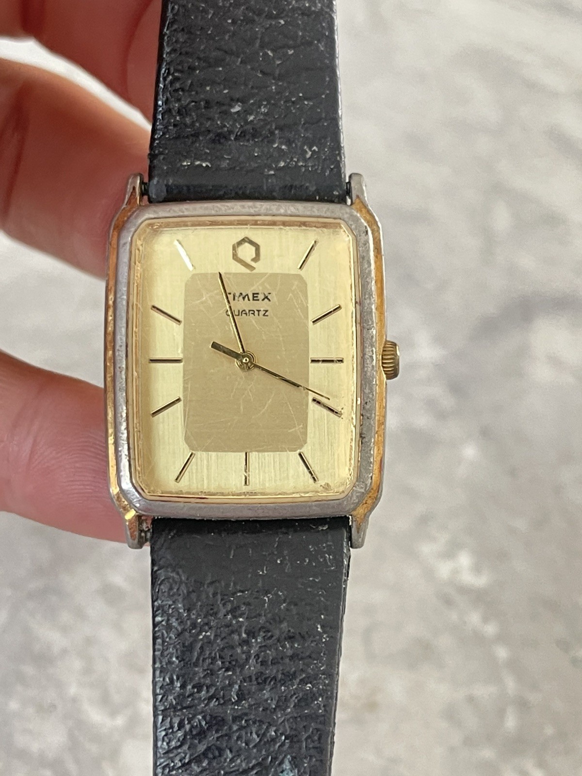 Timex Retro Vintage BA Cell 43 watch Gold Dial Leather Black Philippines 318