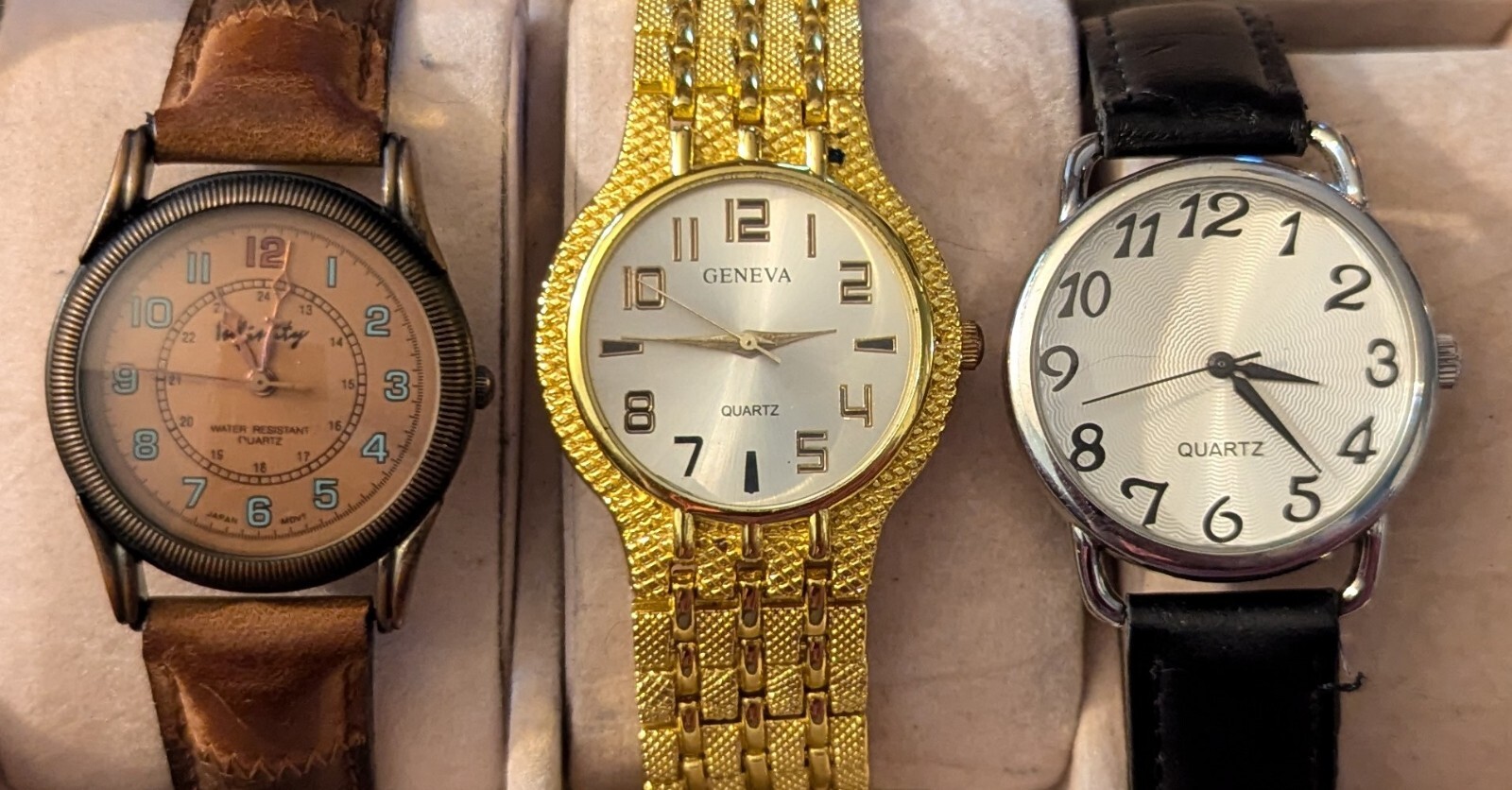 WORKING Lot Mens Watches For All Occasions Black, Gold, Brown