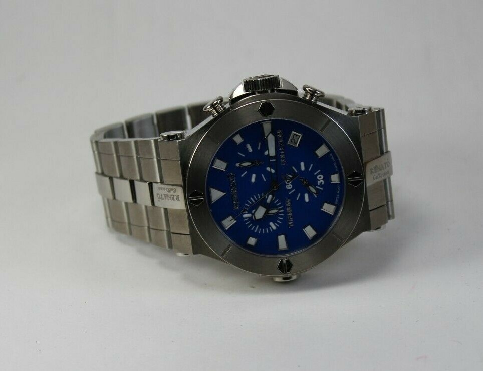 Renato Titanium & Onyx Integration Wilde Beast Men’s Watch, Swiss ETA G10