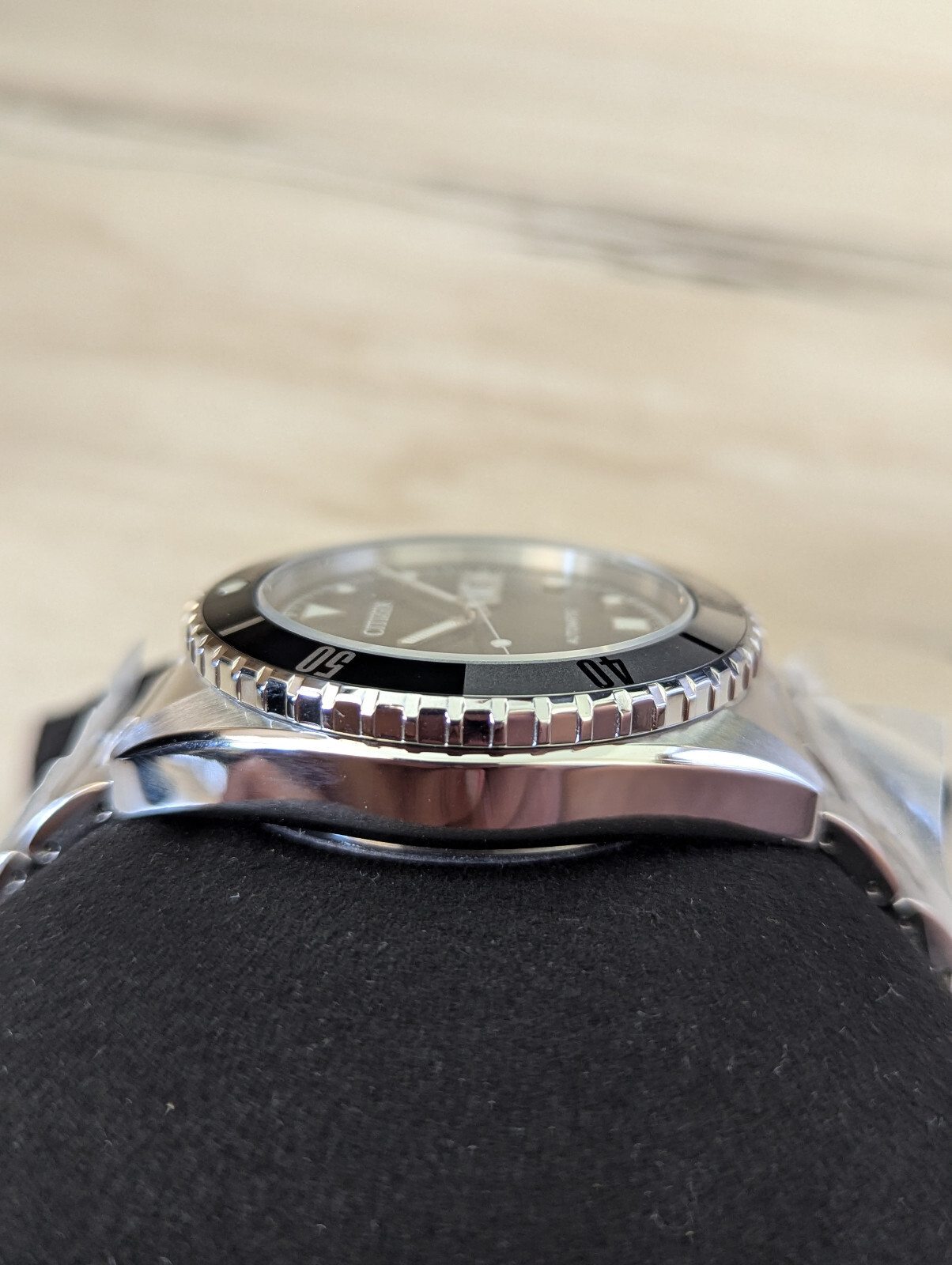 Citizen Automatic Sapphire Crystal Black Dial Sports Watch NH7531-50E