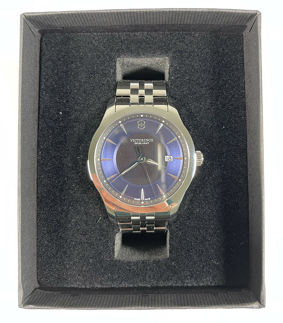 Victorinox Swiss Army Alliance 241802 Men’s Watch Blue Dial Silver Tone Bracelet