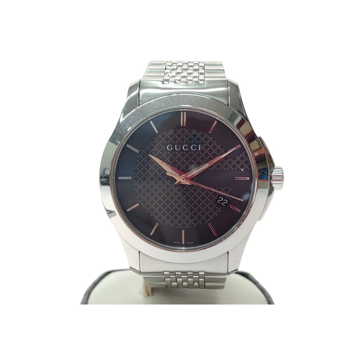 GUCCI Men’s G Timeless Quartz Stainless Steel Watch 126.4