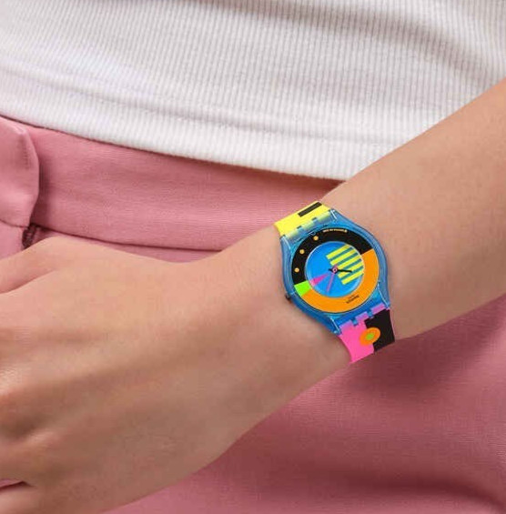 [swatch] NEON FLUMOTIONS SS08S101 Quartz Multicolor NEW