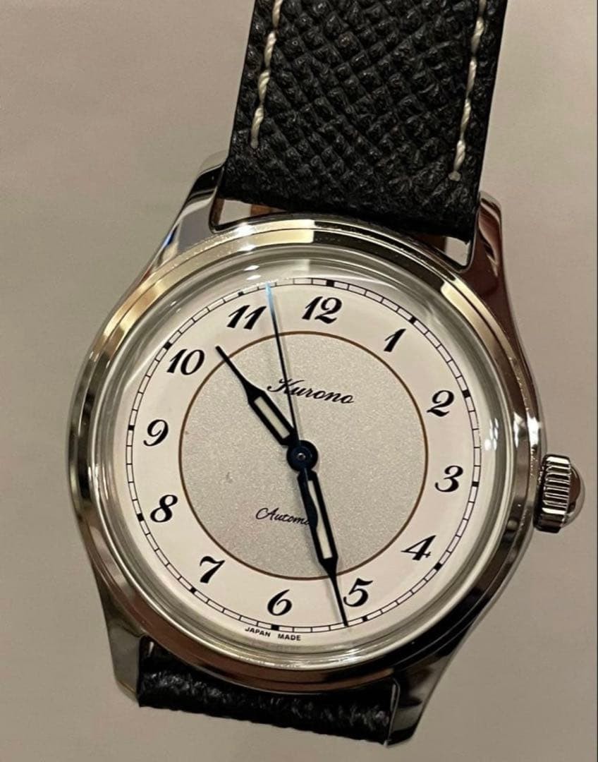 Kurono Tokyo Calligra CS034K Silver White Automatic Box Papers Hajime Asaoka