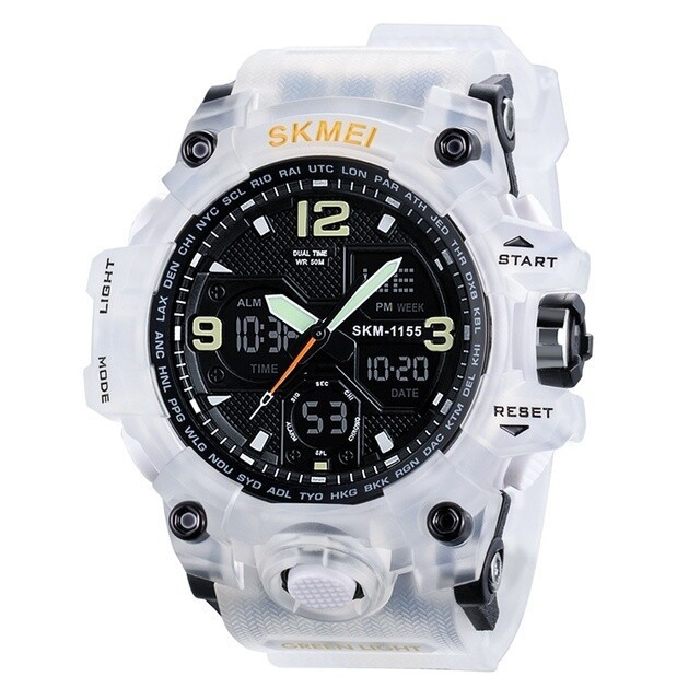 SKMEI Men Sport Watches Military Dual Time Boys Watch Digital Quartz Wristwatch
