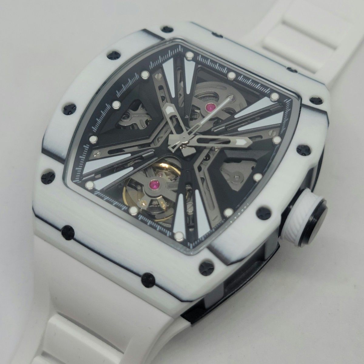 Invicta 49028 S1 Rally Vortex Automatic Watch White Rubber