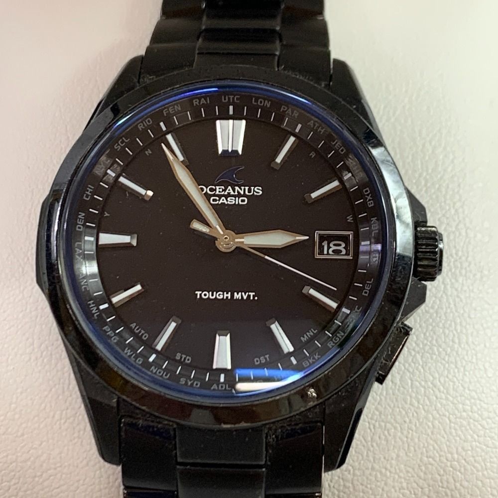 04w5276▽※CASIO OCEANUS OCW-S100B-1AJF Solar Radio Watch Titanium Band Smart