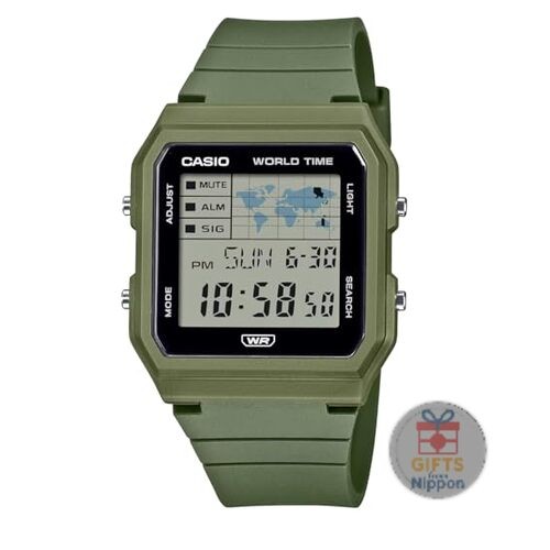Casio LF-30W-3A Quartz Digital Watch Khaki Biomass Resin Band 38mm New