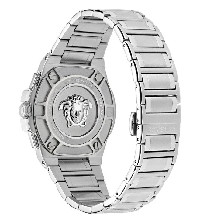 Versace Greca Extreme Chronograph VE7H00423 Blue Dial Swiss Quartz 45mm Sapphire