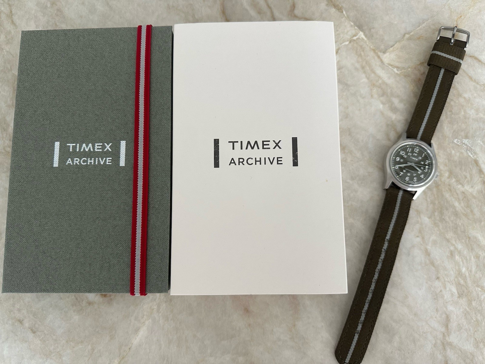 Timex Archive MK1 Mechanical Hand-Wind Green Dial TW2U69000 with Box and Papers
