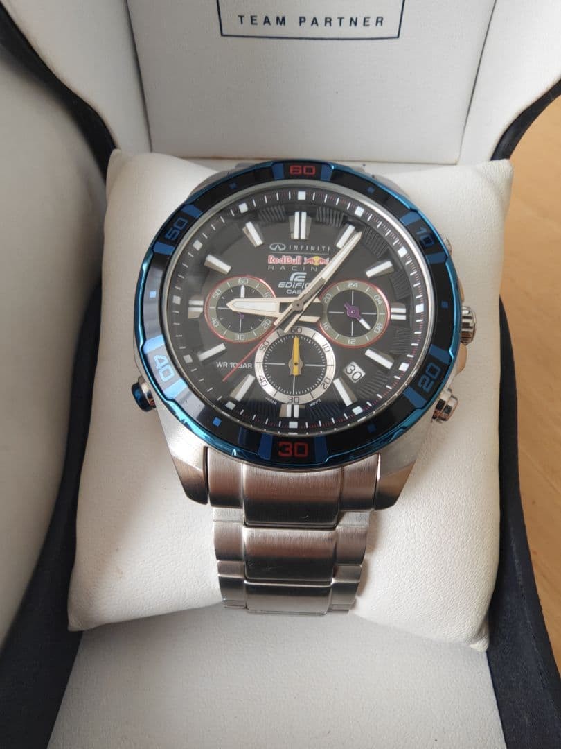 Casio Edifice EFR-534RB Infiniti Red Bull Racing Chronograph Mens Watch Japan