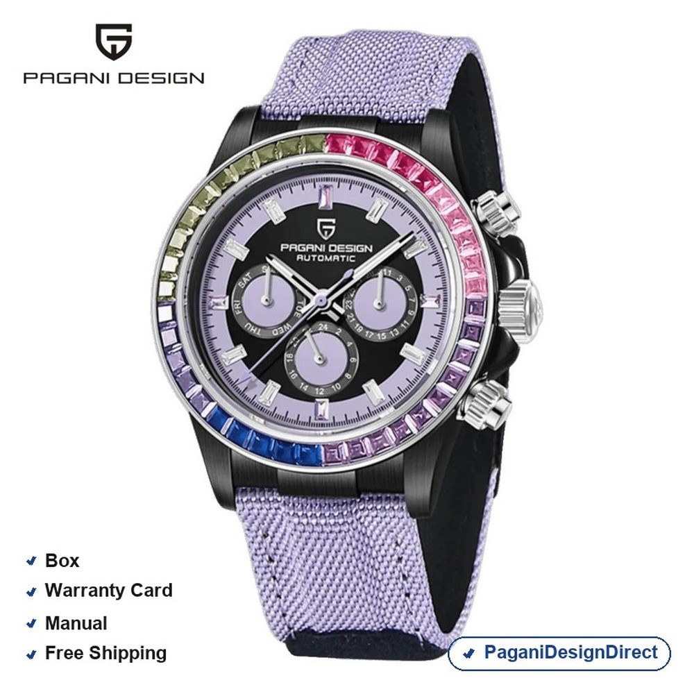 Pagani Design PD-1732 Purple Stainless Steel Automatic Men’s Watch