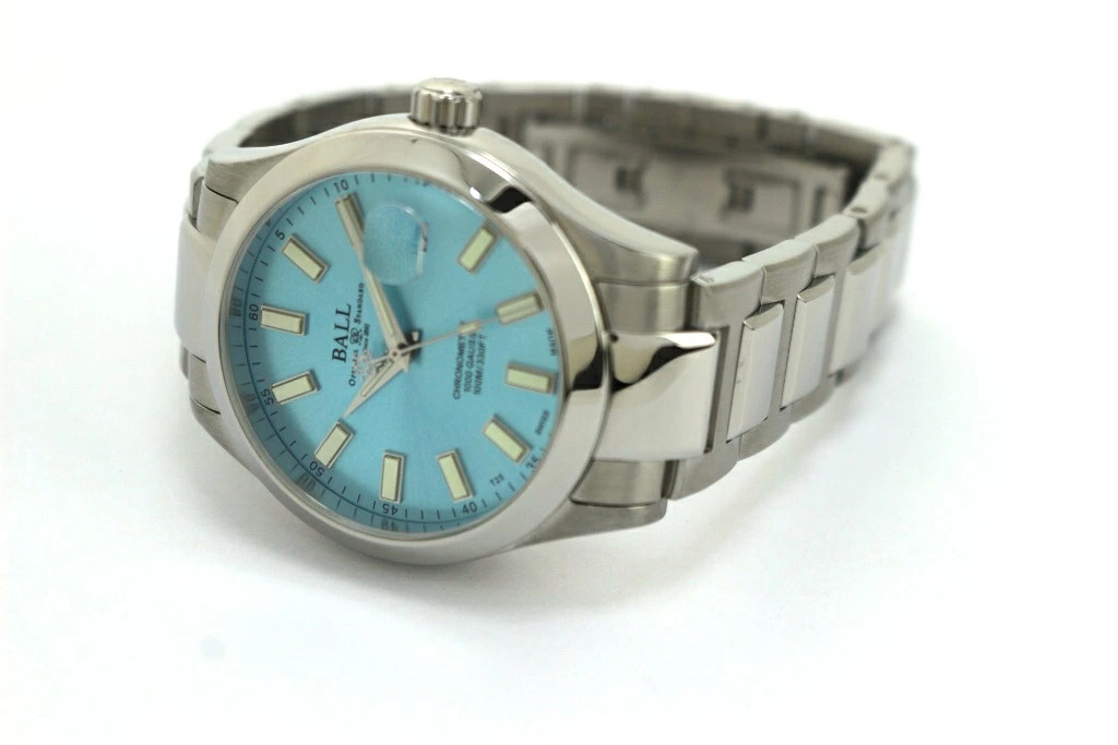 Ball Watch Marvelight Chronometer NM9026C Stainless Steel 38mm Blue Dial #DW699